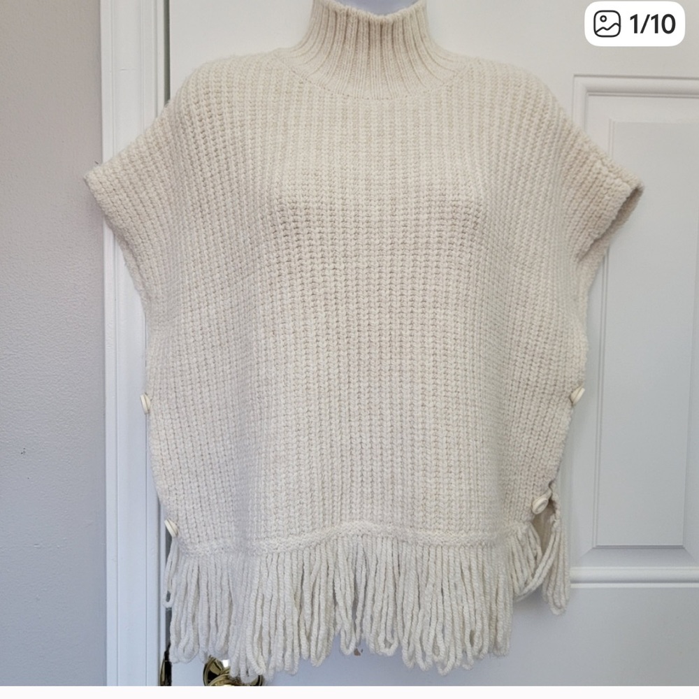 Anthropologie Fringed Sweater Vest - Picture 7 of 7